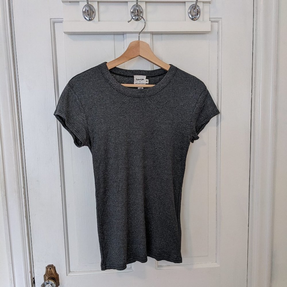 Annthropologie Slate Blue Michael Stars Shine Tee